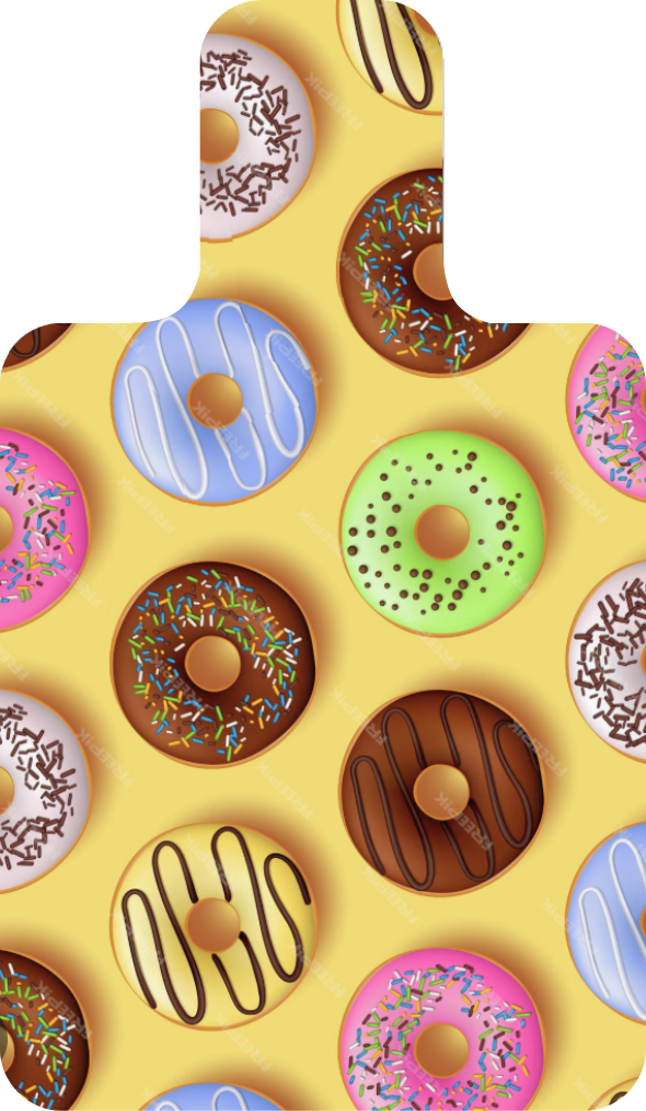 Donuts with various toppings reformer mat